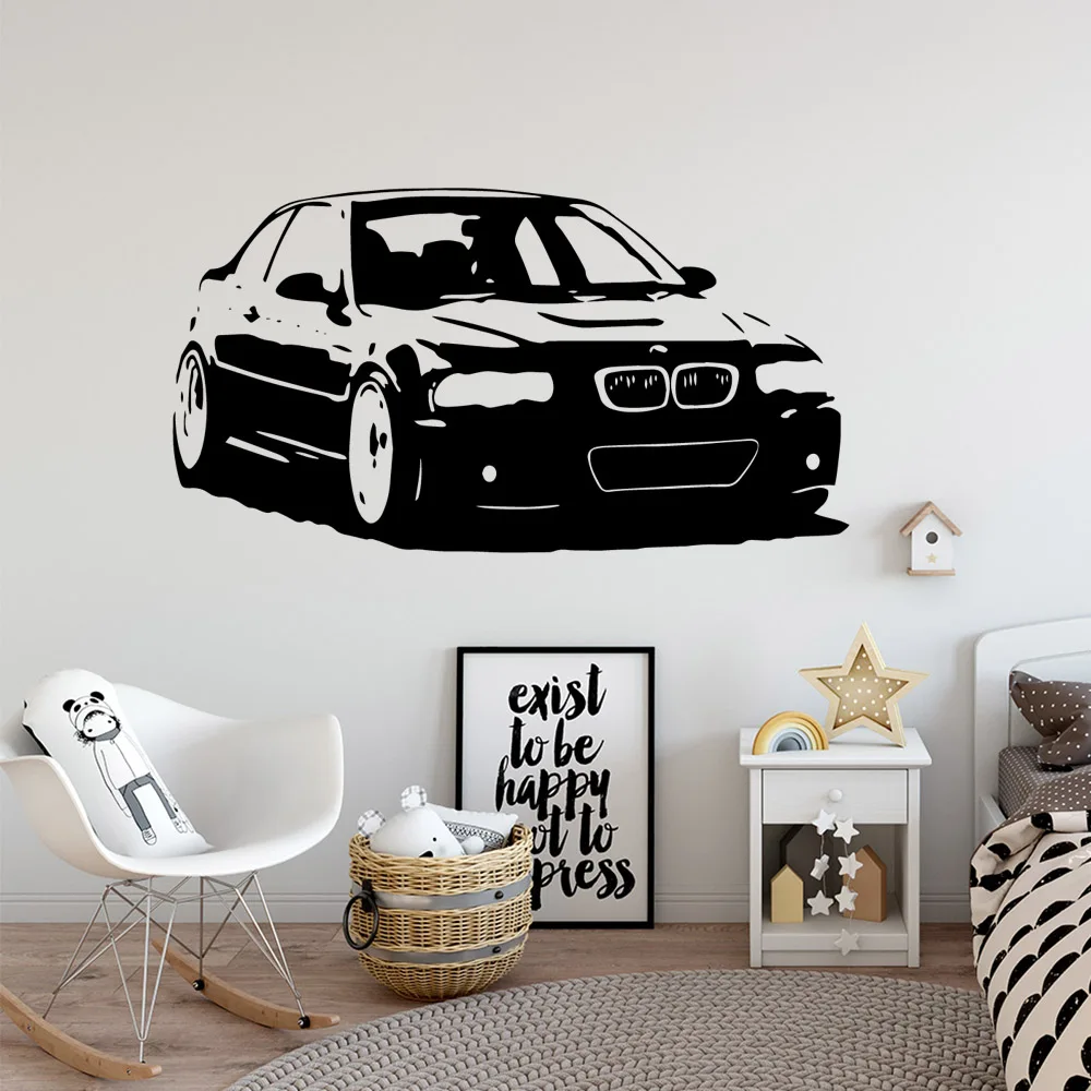 

Carved car Vinyl Self Adhesive Wallpaper For Kids Rooms Diy Home Decoration Pvc Wall Decals