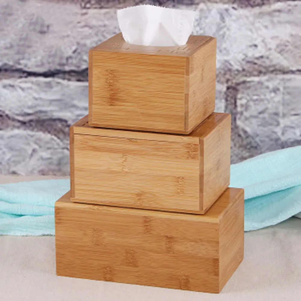 Creative Simple Modern Paper Towel Box Bamboo Box Bamboo Rolling Box