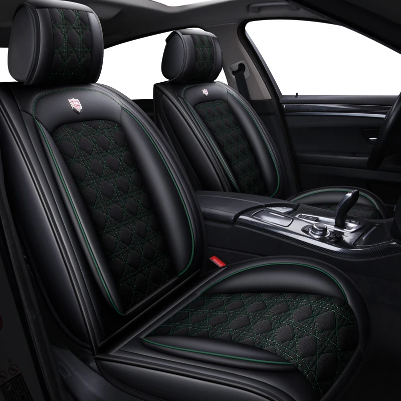 

Leather&Flax Universal car seat cover for citroen c elysee c2 c3 c4 grand picasso pallas c4l of 2010 2009 2008 2007 car styling