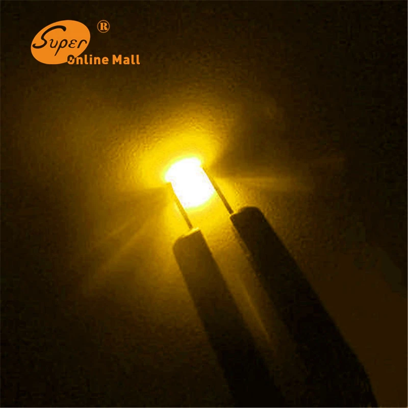 100 ШТ. SMT 0603 Желтый SMD LED DIY ЧИП витые бусины светодиод | Электронные компоненты и