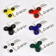 Elsadou 2017 New Fidget Toy Hand Spinner Plastic Finger Stress Spinner Tri-spinner Triangular High Quality Bearing EDC