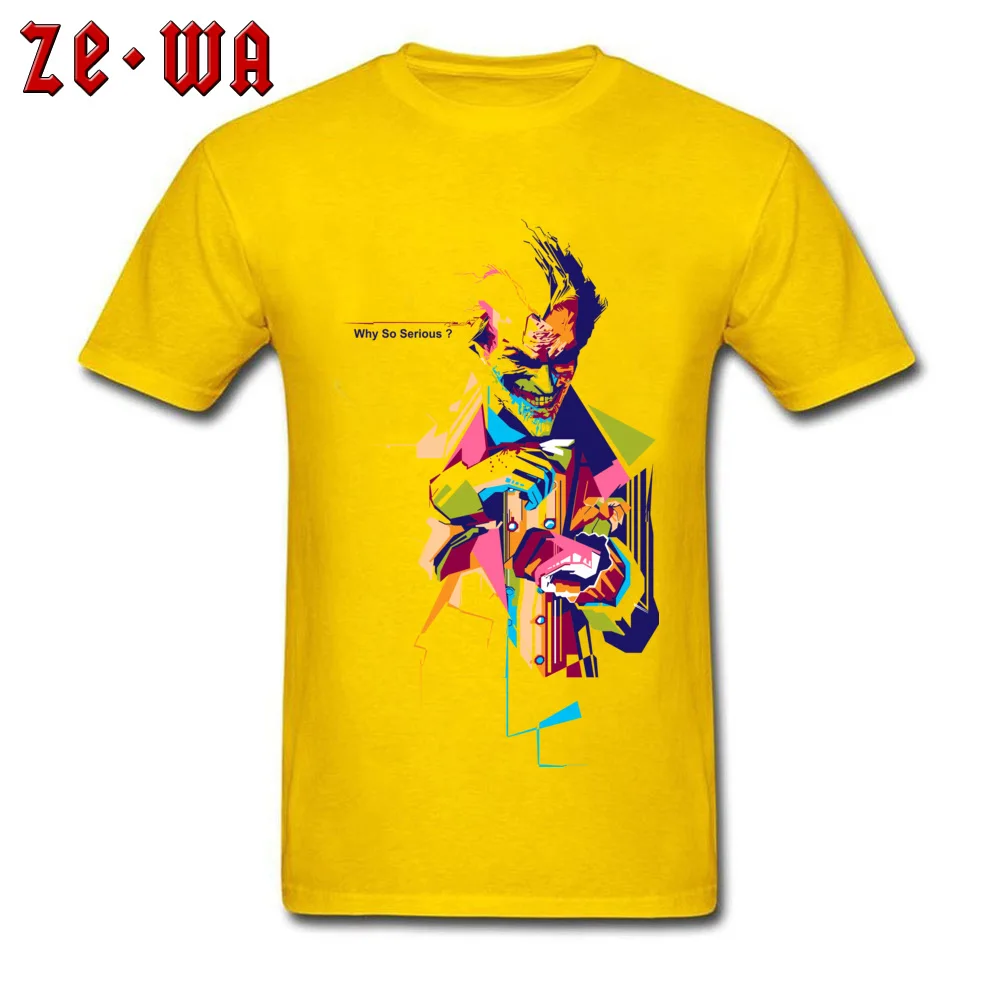 2018913Y25 T-shirts Short Sleeve Geek Newest Mens VALENTINE DAY Tops & Tees Geek Tee Shirts Round Neck Pure Cotton 2018913Y25 yellow