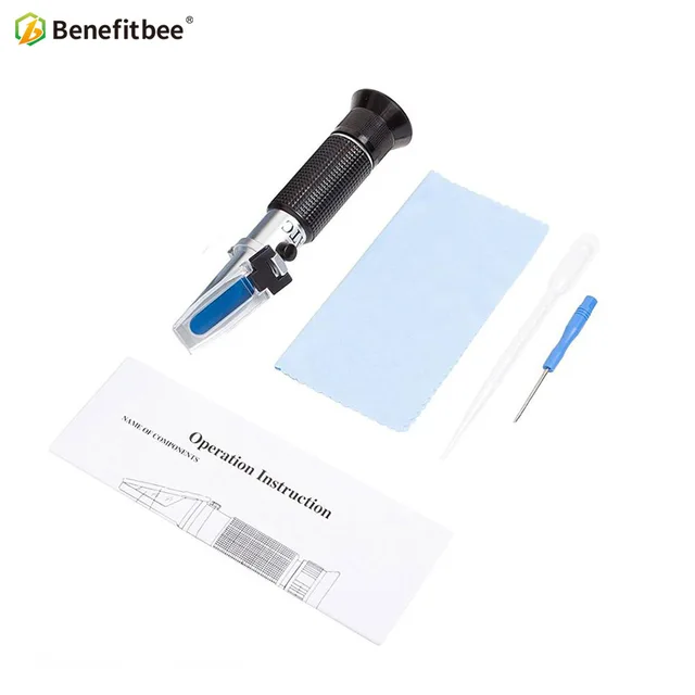 Befogadó Bee Tools Honey Refraktométer 58-90% (Cukortartalom) Méhészeti Kézi Mézkoncentrációmérő - Image 5