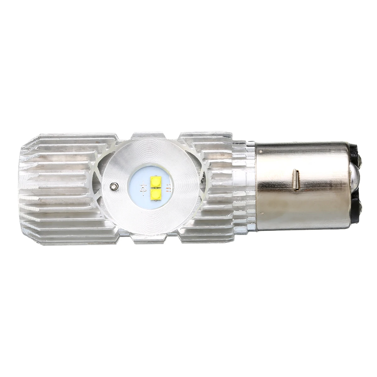 Mayitr 1pc Motorcycle Headlight Bulbs BA20D 20W Dual Side 4LED COB Lamp Scooter ATV Motorcycle Accessories Motor Fog Lights 12V