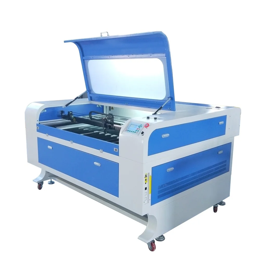 

1390 laser engraving cutting machine reci w6 + chuck rotary + cw5000 water chiller