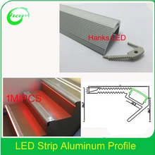 10 шт./лот 1 м LED Профиль для освещения лестницы внутренняя Ширина 12 мм