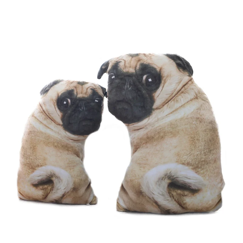 

Simulation Dog Plush Pug Toys Soft Lifelike Stuffed Animals Shar Pei Pug Plush Pillow Dolls Sofa Cushion Kids Girls Gift