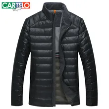 CARTELO/Marke männer 90% Ente Neue Winter Daunenjacke S-3XL Kragen Dünne dünne Kurze Mantel Männer Ultralight Down jacken