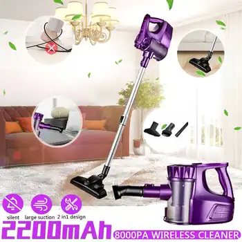 

Portable 2 In 1 Handheld Wireless Vacuum Cleaner Cyclone Filter 8000Pa Strong Suction Dust Collector Aspirator for Home Car