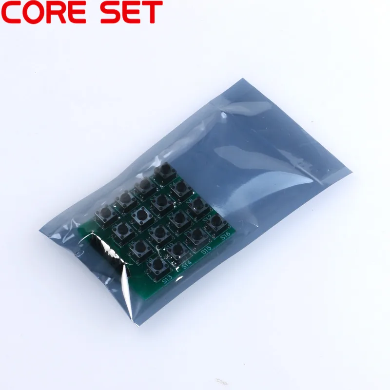 

1 pcs 4*4 Matrix 16 Keypad Micro Switch Array Keyboard Breadboard Module 16 Button Mcu 8pin 4x4