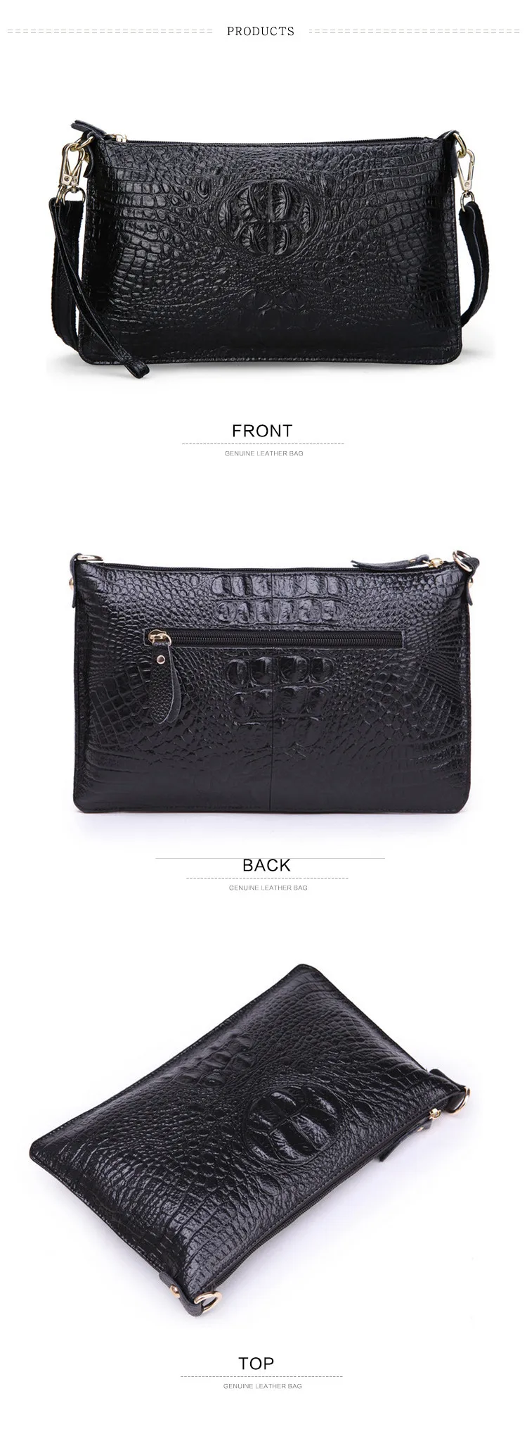Женская натуральная кожа крокодила сумка-мессенджер брендовая модная женская сумка через плечо конверт женственный клатч сумка bolsa