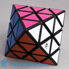 Даян октаэдр волшебный куб головоломка прозрачный и белый и черный добро пожаловать купить