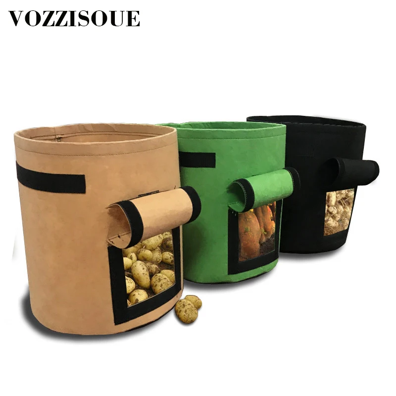 DIY Potato Grow Planter Cloth Planting Container Bag Vegetable Gardening Sac Pomme De Terre Thicken Garden Pot Planting Grow Bag DIY Potato Grow Planter Cloth Planting Container Bag Vegetable Gardening Sac Pomme De Terre Thicken Garden Pot Planting Grow Bag