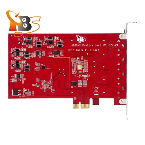 TBS6909X DVB-S/S2/S2X 8 Octa tv-тюнер PCIe карта для просмотра и записи спутник FTA каналов/радиопрограмм на ПК