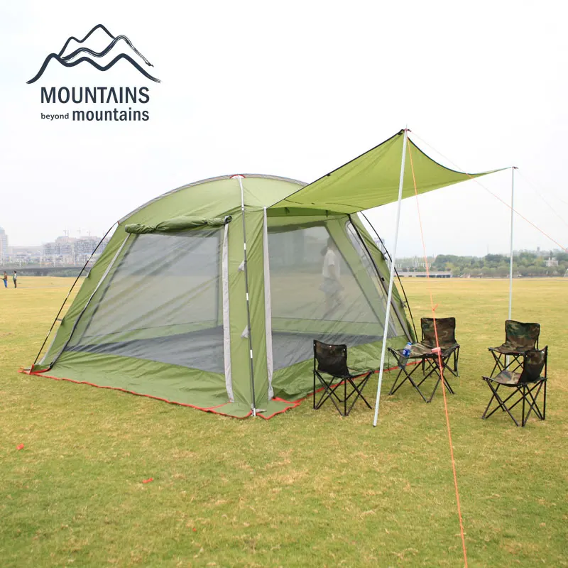 New Super Big Luxury 6 8perons Family Tent Party Tents Beach Camping Tent Family Party with