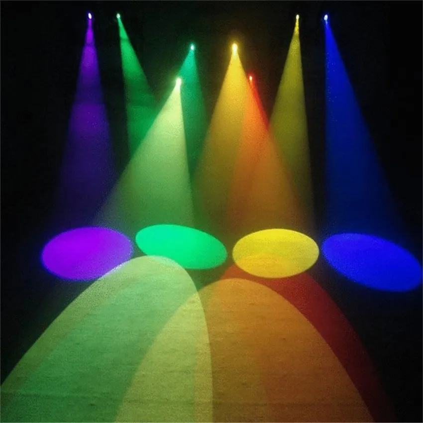 Thrisdar 5W LED Round Beam Pinspot Light Spotlight Super Bright Lamp Mirror Balls DJ Disco Effect