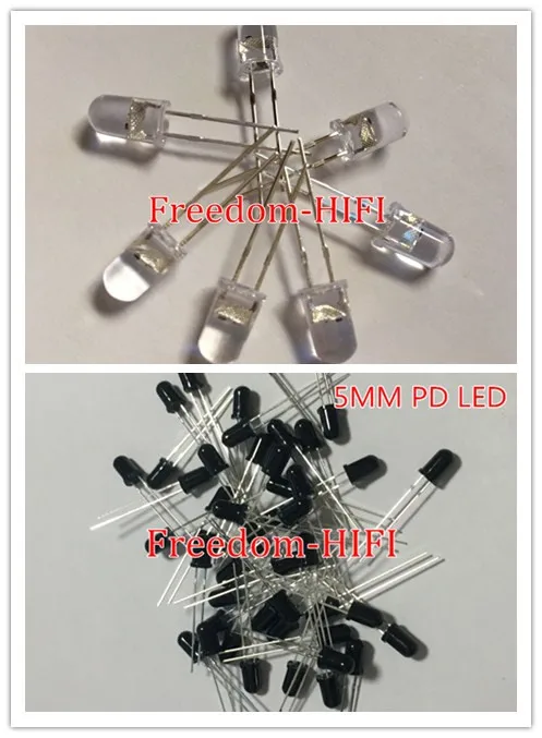 

50PCS 5mm Infrared IR LED + 50PCS 5mm LED Infrared Receiver IR Led Diodes IR+PT 940NM 850NM 100PCS/LOT