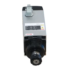 Квадратная горячая Распродажа 18000 кВт Мотор шпинделя с воздушным охлаждением 380 об/мин ER32 в для деревообработки фрезерный станок с ЧПУ