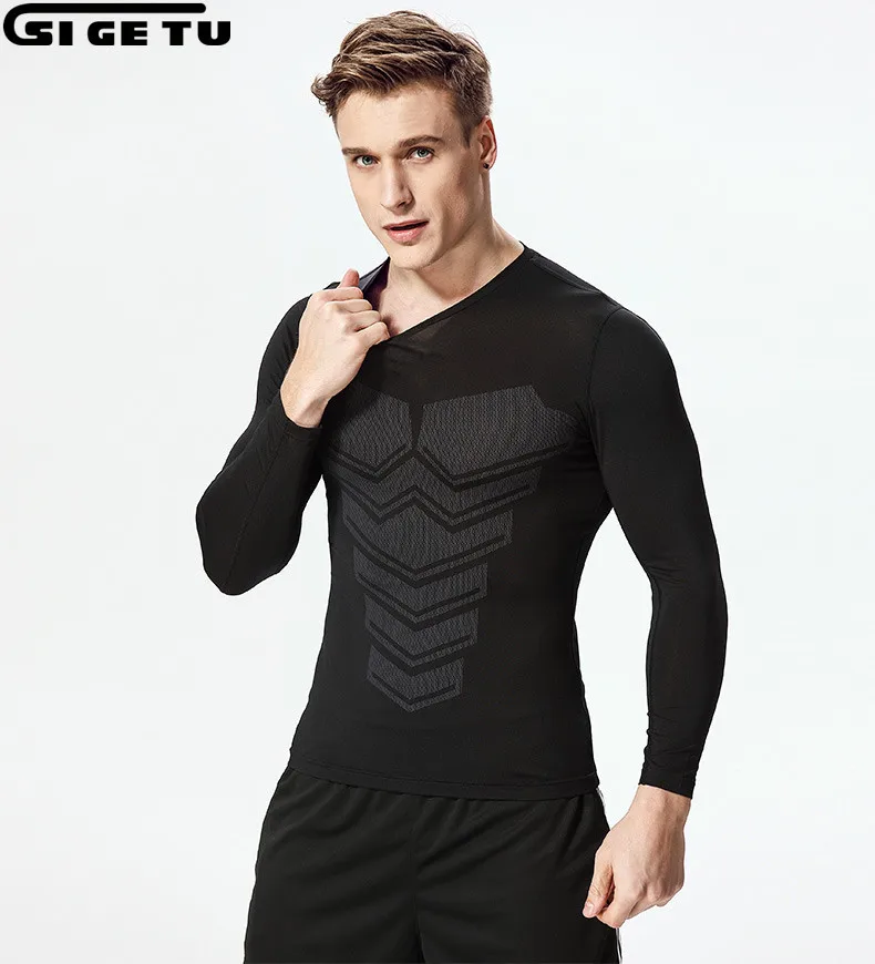 

Fitness Compression Shirt 3D Printed T-shirt Men Raglan Long Sleeve Cosplay Clothes Costume Male Top Tights Shirts