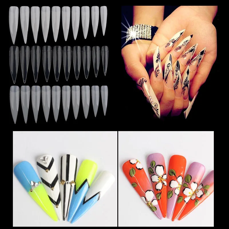 Hot 500 Pcs Clear Natural White Nail Tips UV Gel False French Style Art Accessories SJ66 | Красота и здоровье