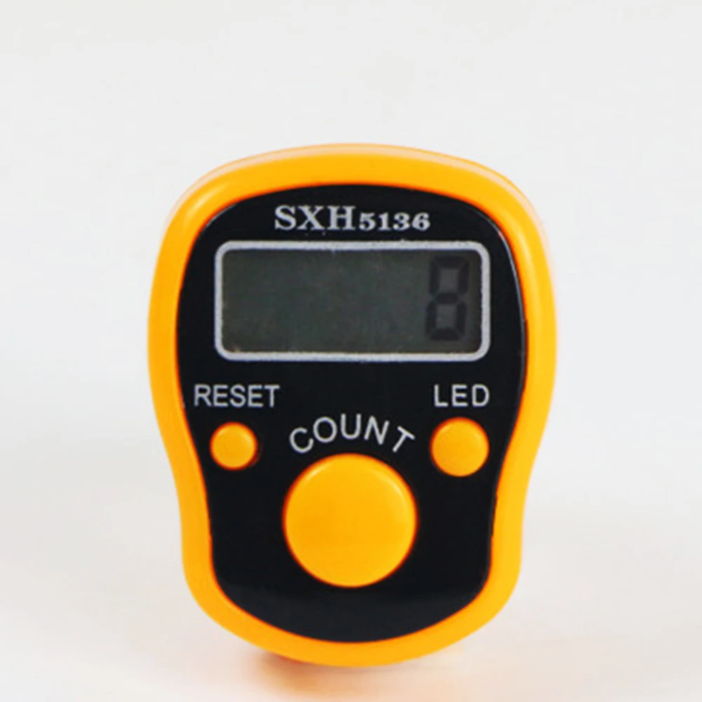 

Compact Design Electronic Digital Counter Plastic Portable Hand Operated Tally LCD Screen Finger Counter Random Color