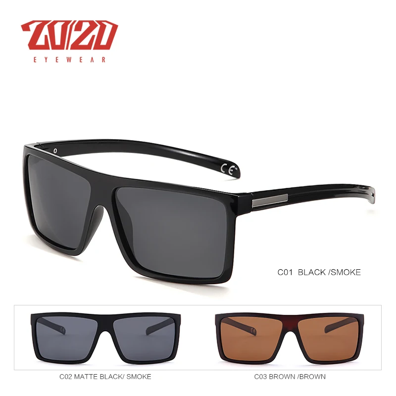 20/20 Brand Design Classic Black Polarized Sunglasses Men Driving Sun Glasses for Male Shades Eyewear With Box Oculos_voghion.com
