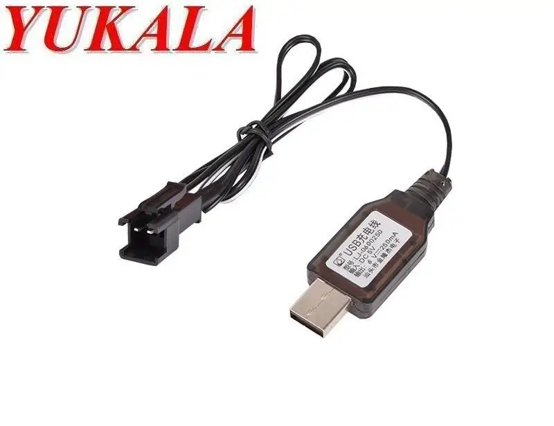 YUKALA 2 шт./лот 6 в USB зарядное устройство для 6В Ni-CD/6В Ni-MH батарея с SM-2P | Игрушки и