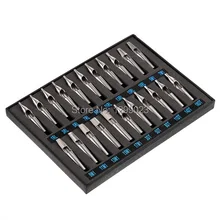 Pro 22 шт Размеры Лот 304 из нержавеющей стали татуировки Neddle наконечники колпачки для татуажа для татуировки ручка поставка