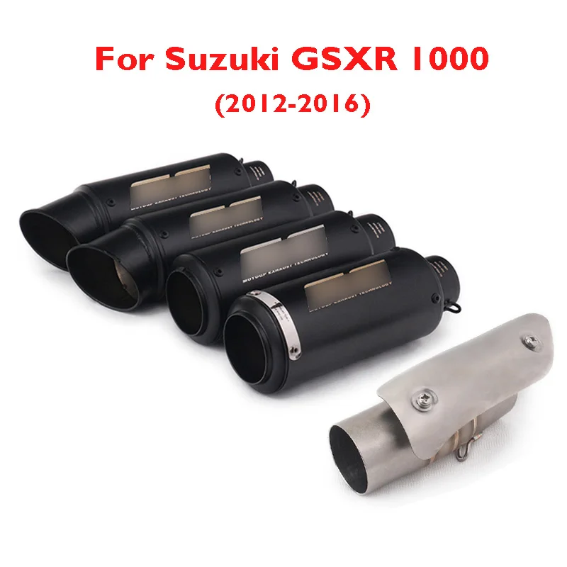 GSXR 1000 глушитель мотоцикла наконечник на выхлопную трубу глушитель подключения средней соединительная трубка для Suzuki GSXR 1000 2012