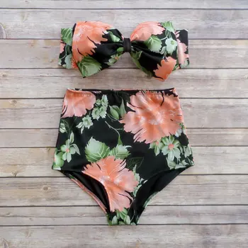 

Dropshipping Bikinis Tassel Women Swimsuit Summer Beach No Strap Wear Bikini Set Push Up Black Swimwear Bathing Suits