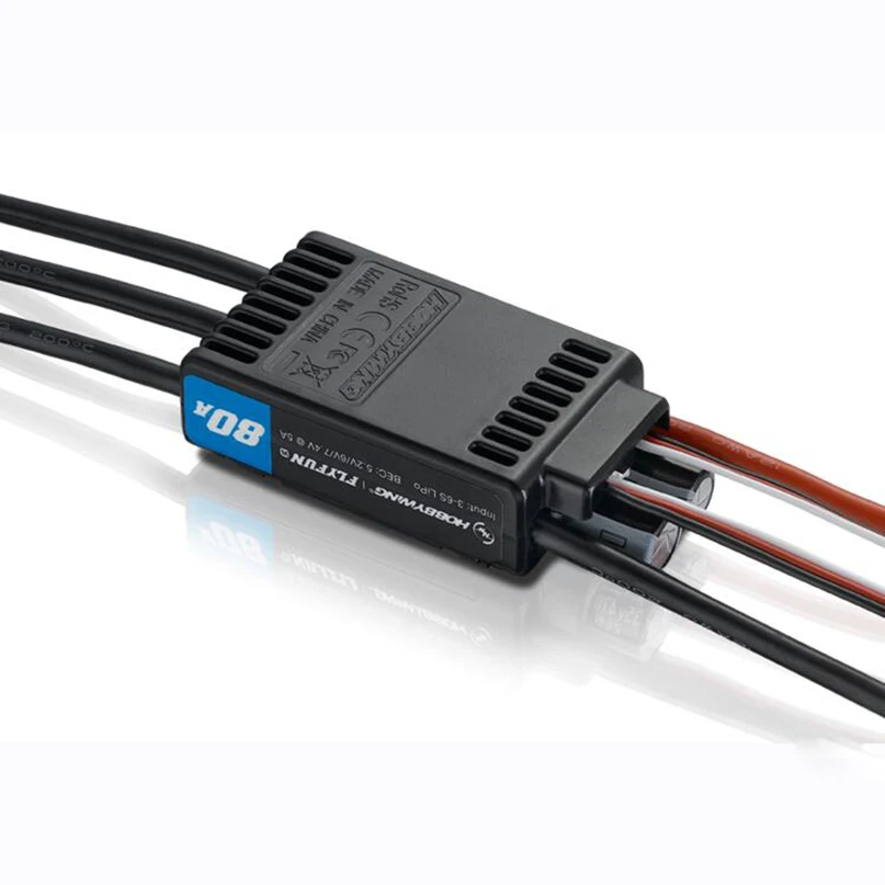 

Hobbywing FlyFun V5 80A 60A 120A 130A 160A Speed Controller Brushless ESC 3-6S Lipo with DEO Function for RC Aircraft Quadcopter