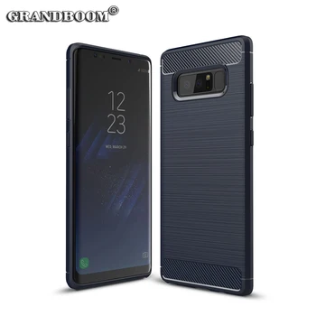 

Silicone Soft TPU Back Case For Samsung Galaxy Note 8 S8 Plus Anti-Knock Armor Shockproof Cases Carbon Fiber Phone Cover 50pcs
