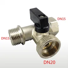 Три пути клапан латунный шаровой клапан 1/" 3/4"