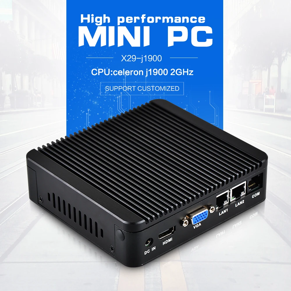 XCY Celeron J1900 CPU Mini PC quad core 2.41GHz VGA+HDMI Support