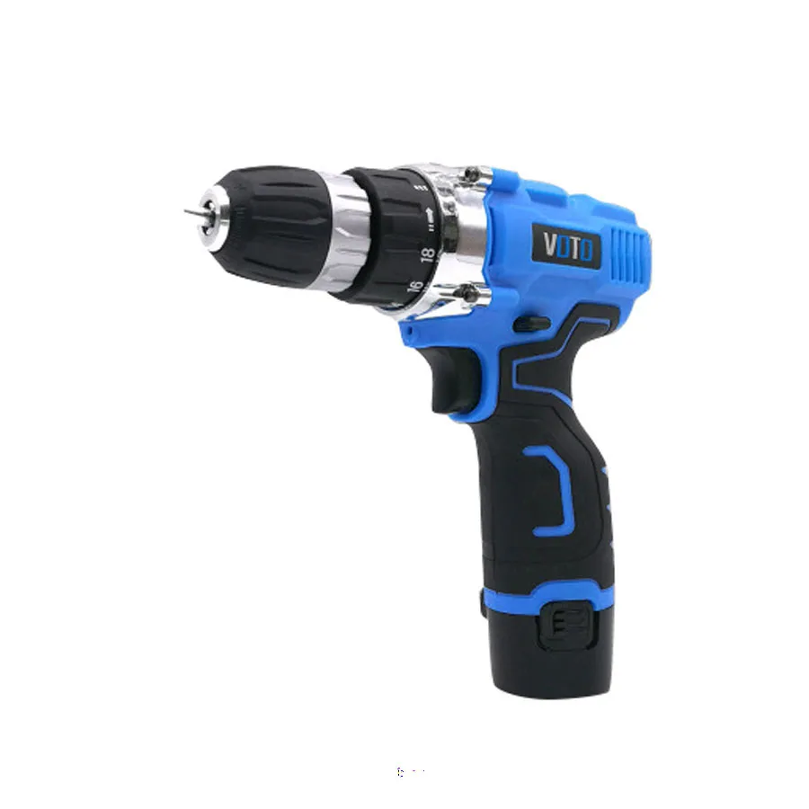 

VOTO V6 Battery Rechargeable Cordless Drill Electric Screwdriver Set Lithium Power Tools Screw Gun Driver12V 16.8V 21V Blue 2018