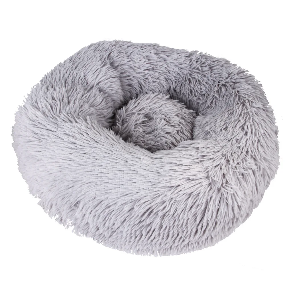 Plush Pet Cat Nest Kennel Hairy Deep Sleep Dog House Round Nest for Cats Small Medium Dogs Poodle Warm Pet Sleeping Mat Sofa Bed (10)