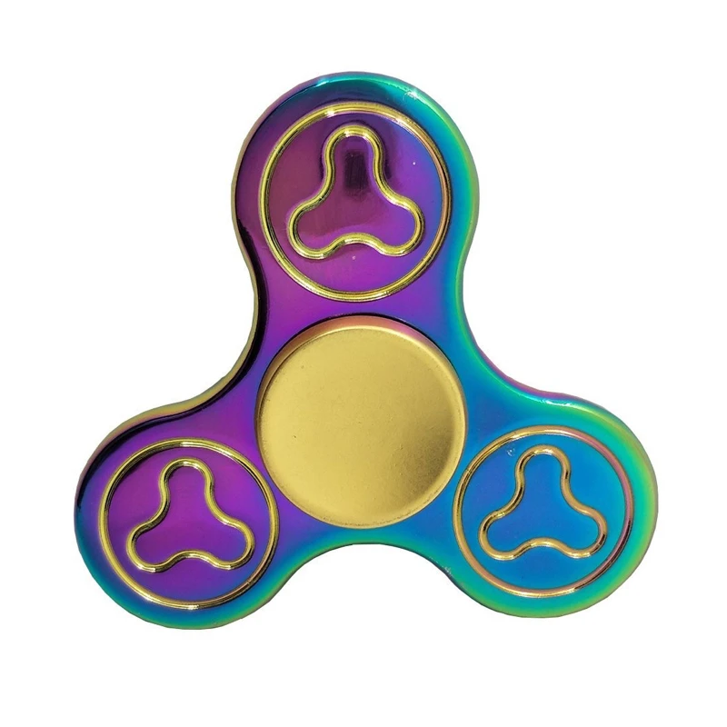 Радуга Tri Spinner Ультра Скорость рук Spinner Непоседа игрушки для аутизма и СДВГ беспокойство стресса фокус Игрушечные лошадки подарок