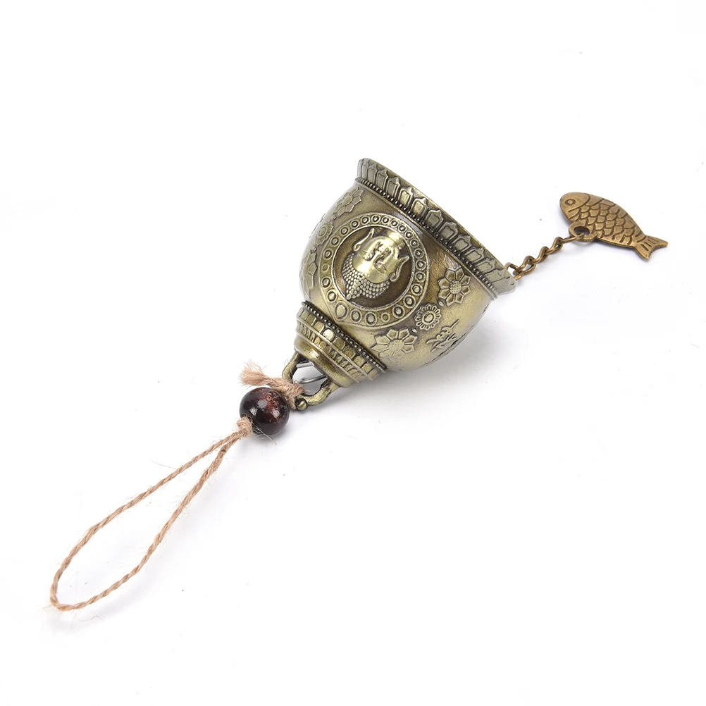 Hot Sale Buddha Statue Pattern Bell Blessing Feng Shui Wind Chime For Good Luck Fortune Home Car Hanging Decor Gift Crafts | Дом и сад