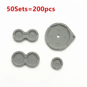 

50sets=200pcs Silicon Conductive Key Pads Buttons Pads Replacement For GameBoy Advance SP GBA SP Game console Repair Parts