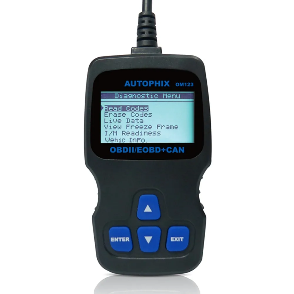 OBDMATE OM123 OBDII Car Diagnostic Code Scanner Black launch x431 easydiag one plus 5 obd els27