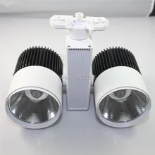 Розничная, Новое поступление, точечная настенная лампа 60 Вт 2*30 Вт COB, светодиодная дорожка, светодиодный светильник для отслеживания, промышленный свет AC85-265V