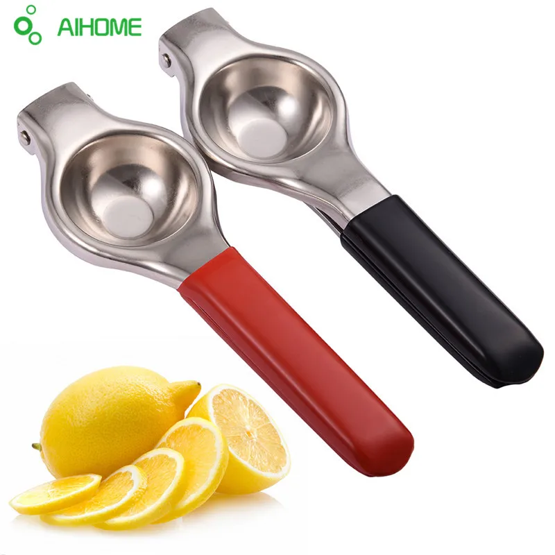 

Stainless Steel Lemon Lime Squeezer & Reamers Fruit&Vegetable Tools Red / Black Professional Orange Juicer Hand Pressing Tool