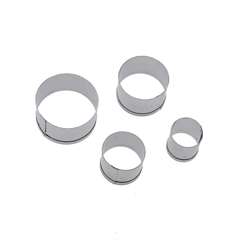 

Stainless Steel Sugar Petal Mould 3.5cm 3cm 2.3cm 1.7cm Round Clay Cutter Polymer Clay Tools