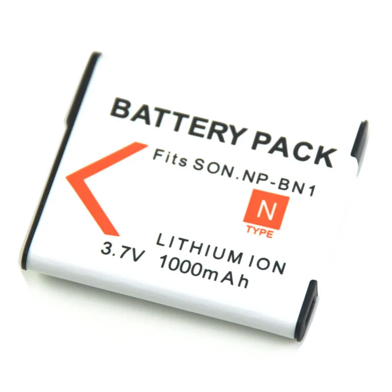 3.7V 1000mAh NP BN1 Camera Battery for Sony TX9 WX100 TX5 WX5C W620