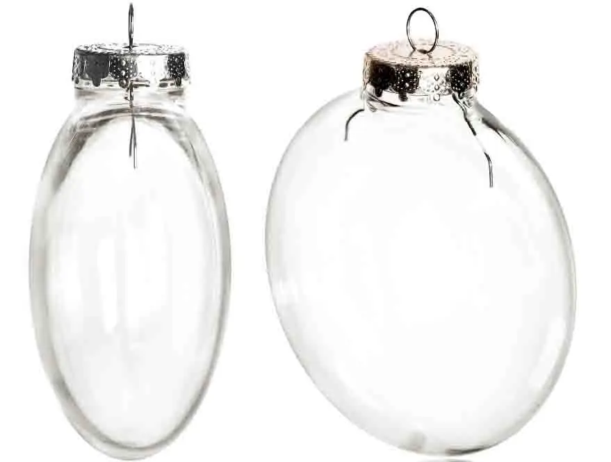 

Free Shipping DIY Paintable/Shatterproof Clear Christmas Ball, Silver Cap Plastic Disc Ornament, 100/Pack