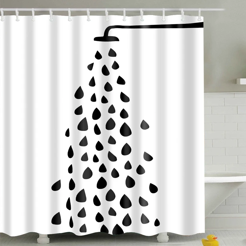 

Creative pattern series New Shower Curtain Colorful Eco-friendly Polyester High Quality Washable Bath Decor Shower Curtain 1pcs