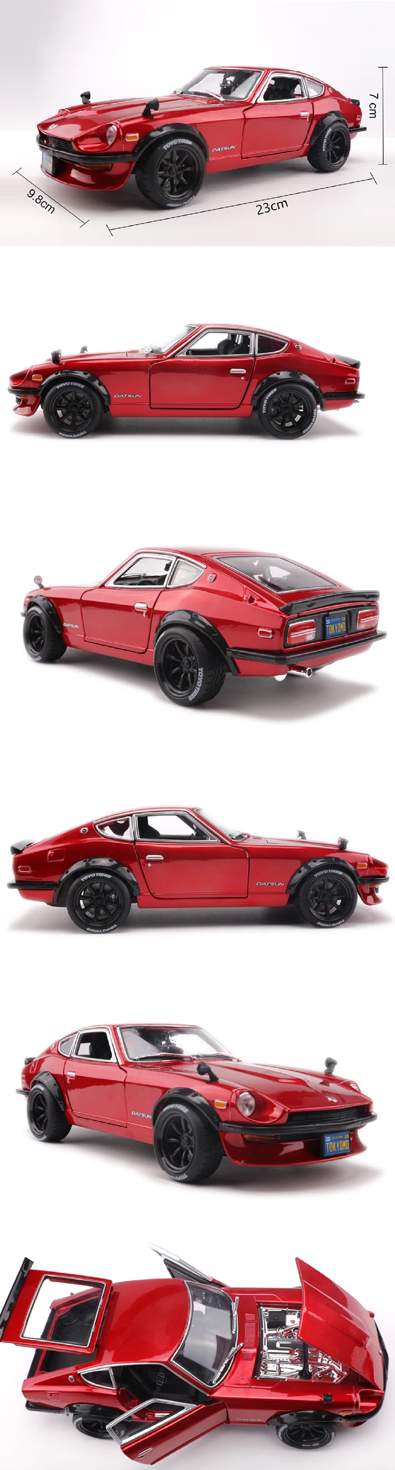 Maisto 1:18 1971 Datsun 240Z красные классические автомобили 1:18 сплав автомобиль металлический автомобиль коллекционные модели игрушки для подарочной коллекции