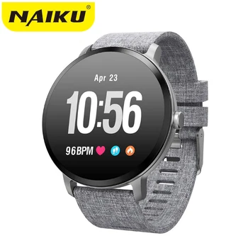

NAIKU V11 Smart watch IP67 waterproof Tempered glass Activity Fitness tracker Heart rate monitor BRIM Men Women Smart band