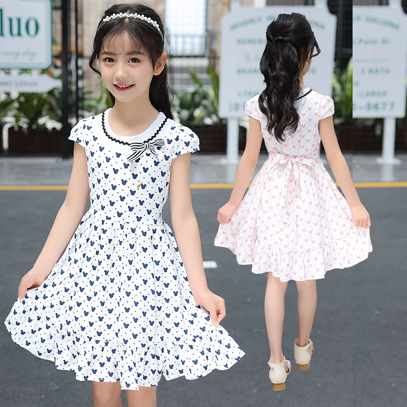 Toddler baby little girl ruffle dress korean fashion floral print soft