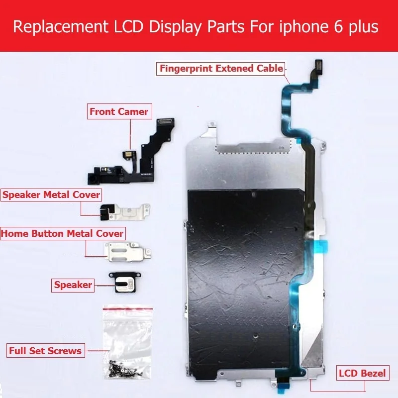 Полный комплект деталей для Apple iPhone 6 plus ЖК дисплей металлический корпус